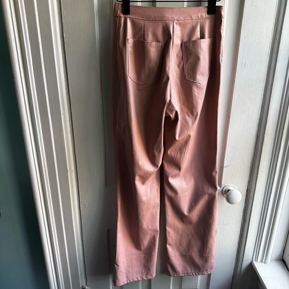Kittenish Vegan Faux Leather Blush Pink Pants - Picture 6 of 7